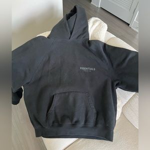 Black essentials hoodie